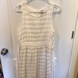 White striped summer dress